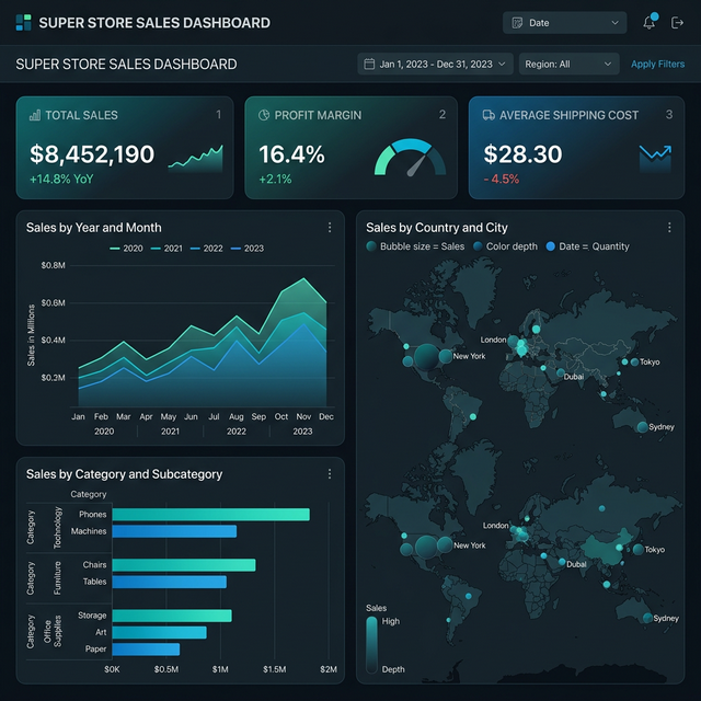 Executive Freight & Shrinkage Dashboard